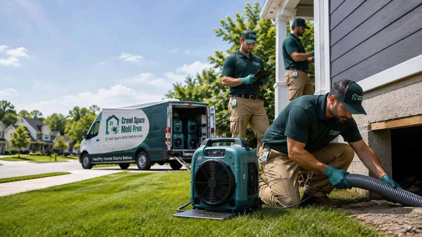 Crawl Space Mold Removal in Sweetser, IN
